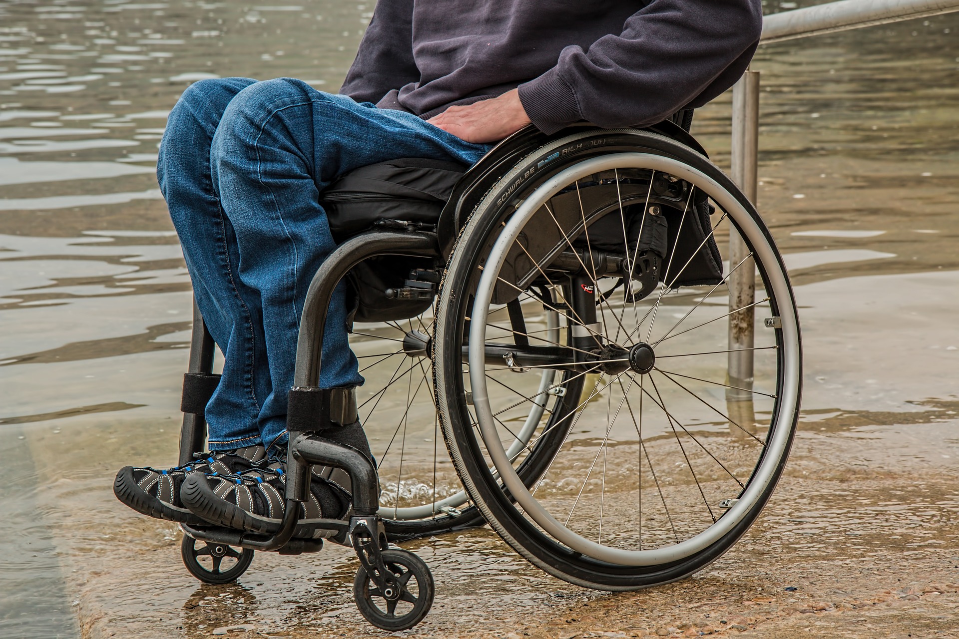 a person in a wheelchair